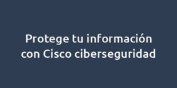 Protege tu información con Cisco ciberseguridad