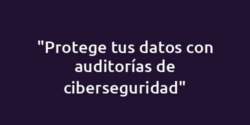 "Protege tus datos con auditorías de ciberseguridad"
